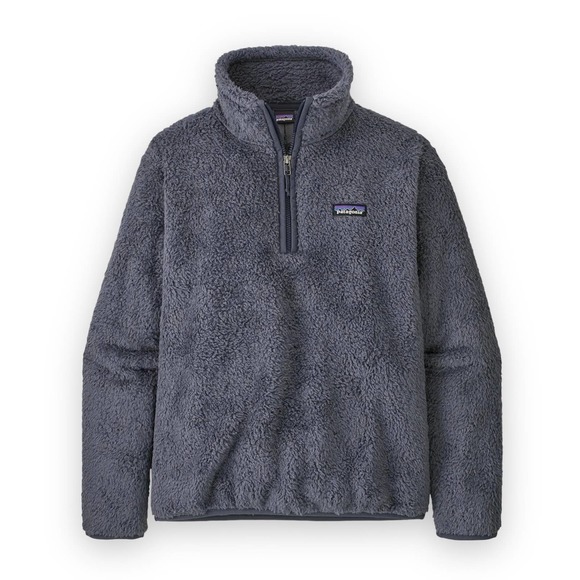 Patagonia Navy Los Gatos Fleece Long Sleeve 1/4 Zip Pullover Teddy Sweater Small - Picture 7 of 8